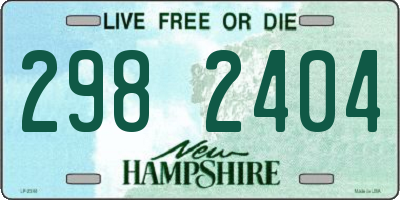 NH license plate 2982404