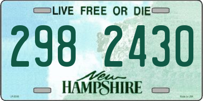 NH license plate 2982430