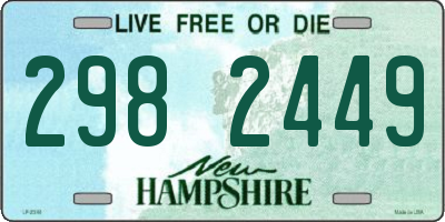 NH license plate 2982449