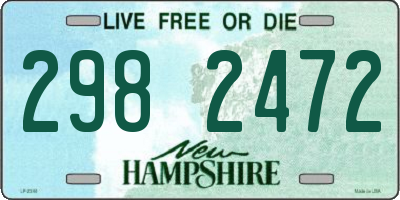 NH license plate 2982472