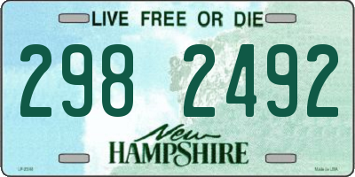 NH license plate 2982492
