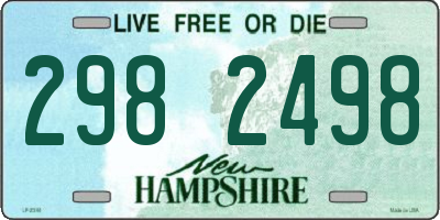 NH license plate 2982498