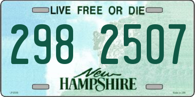 NH license plate 2982507