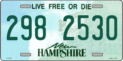 NH license plate 2982530