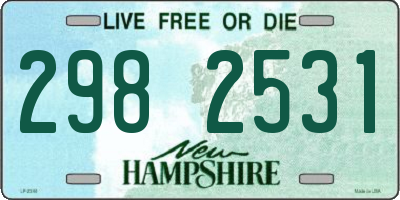 NH license plate 2982531