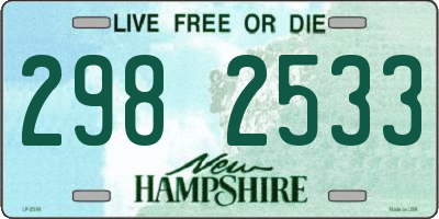 NH license plate 2982533