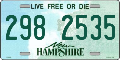 NH license plate 2982535