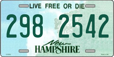 NH license plate 2982542
