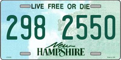NH license plate 2982550