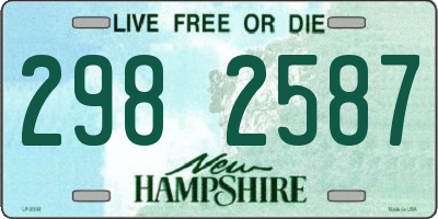 NH license plate 2982587