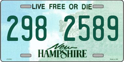 NH license plate 2982589