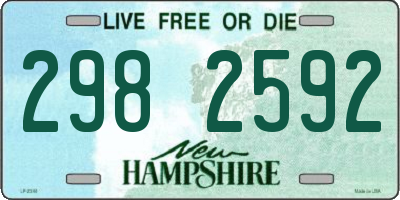 NH license plate 2982592