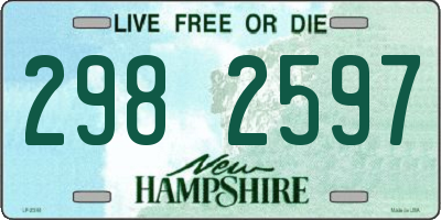 NH license plate 2982597