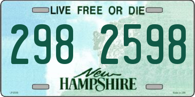 NH license plate 2982598