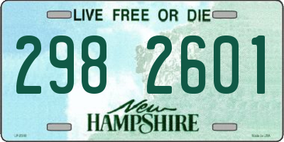 NH license plate 2982601