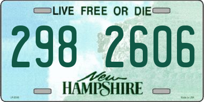 NH license plate 2982606