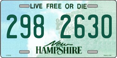 NH license plate 2982630