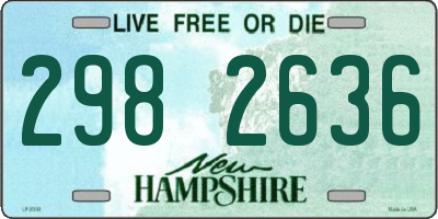 NH license plate 2982636