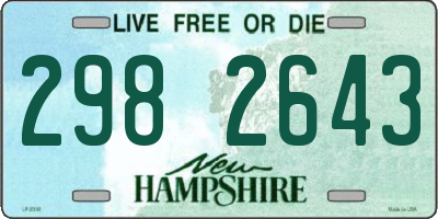 NH license plate 2982643