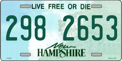 NH license plate 2982653