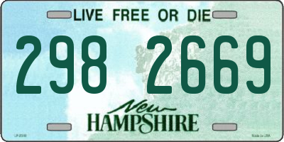 NH license plate 2982669