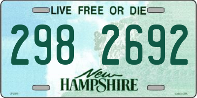 NH license plate 2982692