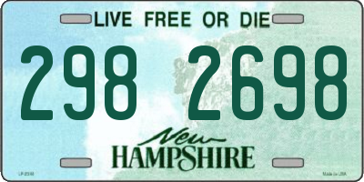NH license plate 2982698
