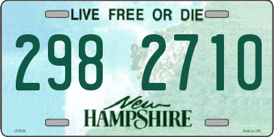 NH license plate 2982710