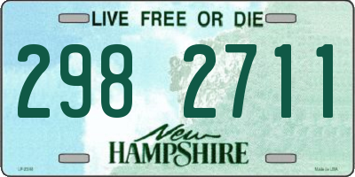 NH license plate 2982711