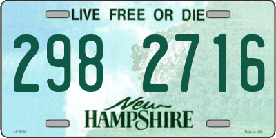 NH license plate 2982716