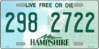NH license plate 2982722