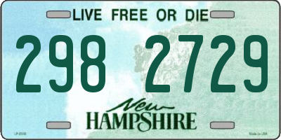 NH license plate 2982729