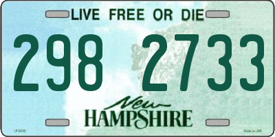NH license plate 2982733