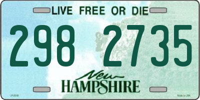 NH license plate 2982735