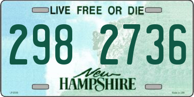 NH license plate 2982736
