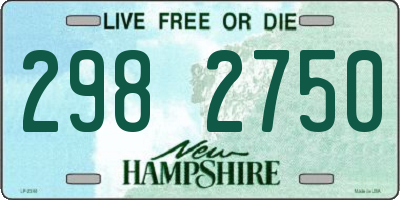 NH license plate 2982750