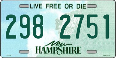 NH license plate 2982751