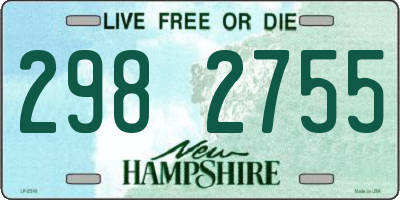 NH license plate 2982755