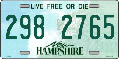 NH license plate 2982765