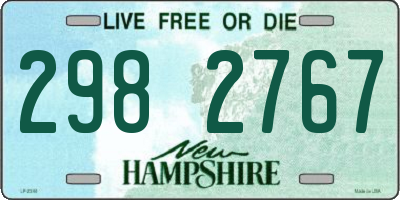 NH license plate 2982767
