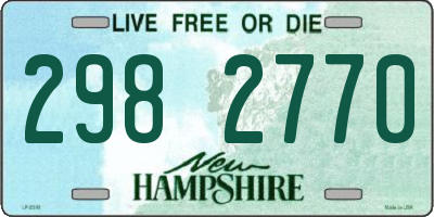 NH license plate 2982770