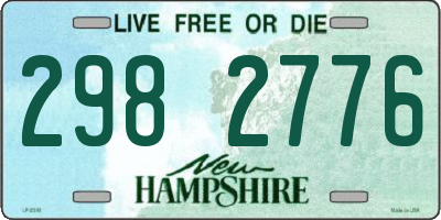 NH license plate 2982776