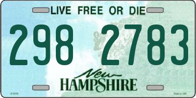 NH license plate 2982783