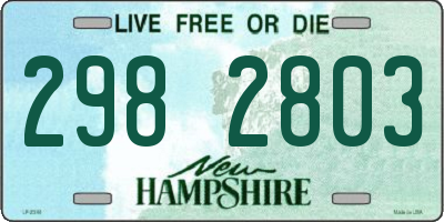 NH license plate 2982803