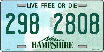 NH license plate 2982808