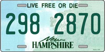 NH license plate 2982870