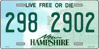 NH license plate 2982902