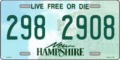 NH license plate 2982908