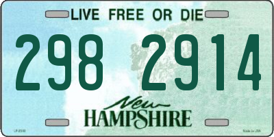 NH license plate 2982914