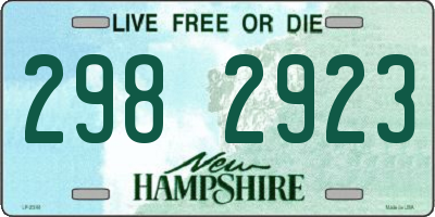 NH license plate 2982923